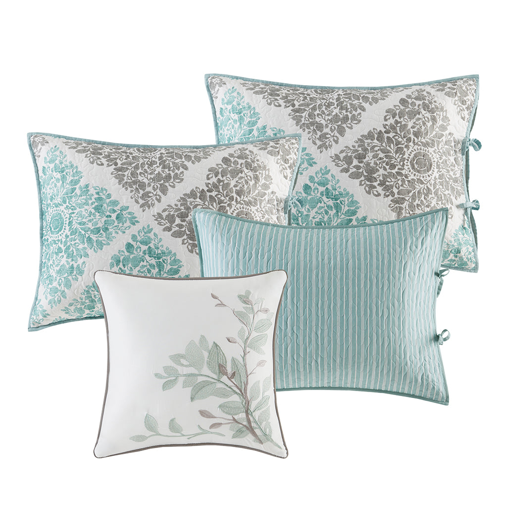Claire 6 Piece Reversible Daybed Cover Set - Aqua