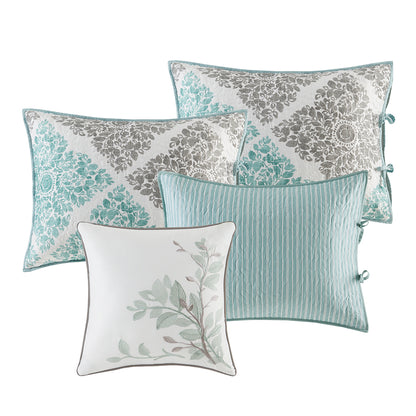 Claire 6 Piece Reversible Daybed Cover Set - Aqua