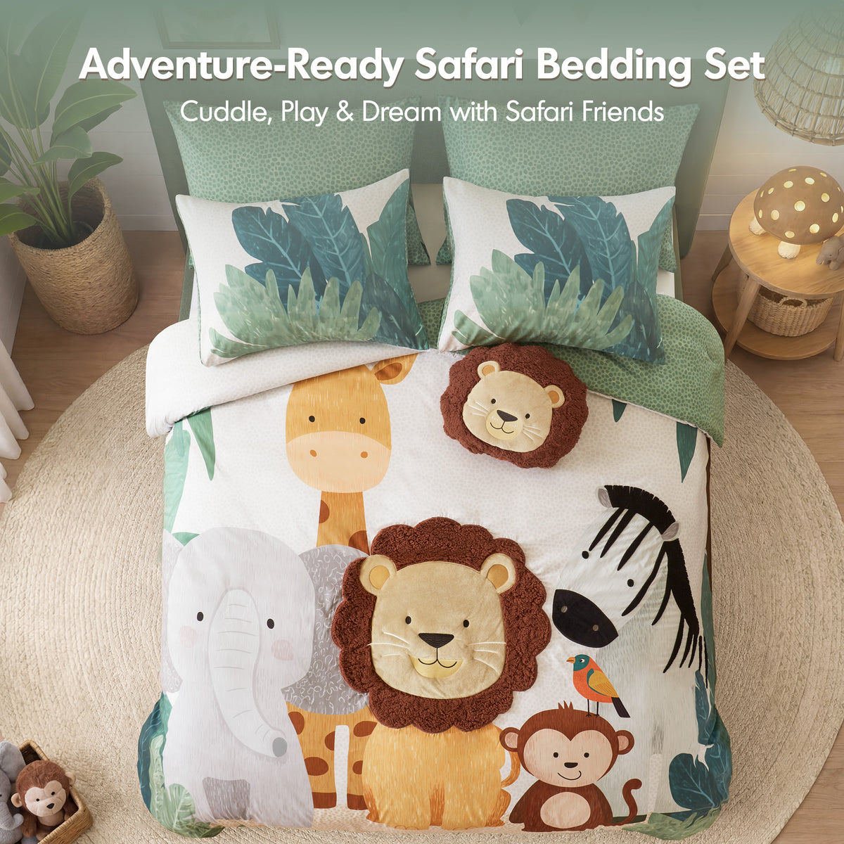 Safari Comforter Set - Green