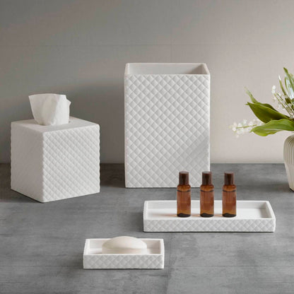 Resin Bath Accessories set - White