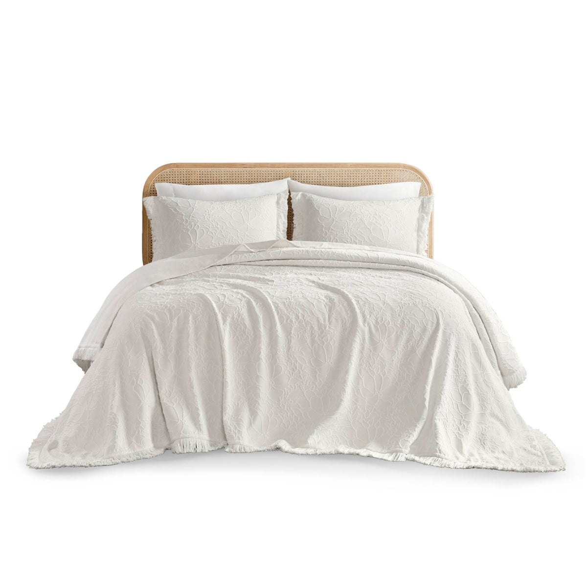 Willow Bedspread Set - White