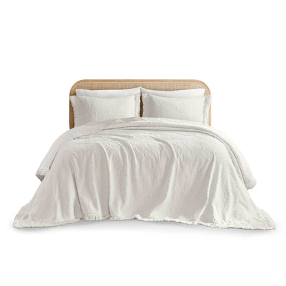 Willow Bedspread Set - White