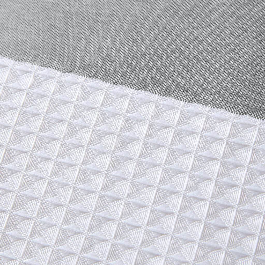 Spa Waffle Shower Curtain with 3M Treatment - Grey
