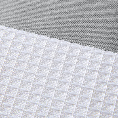 Spa Waffle Shower Curtain with 3M Treatment - Grey