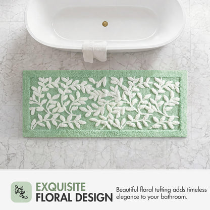 Serene Cotton Tufted Bath Rug - Sage Green