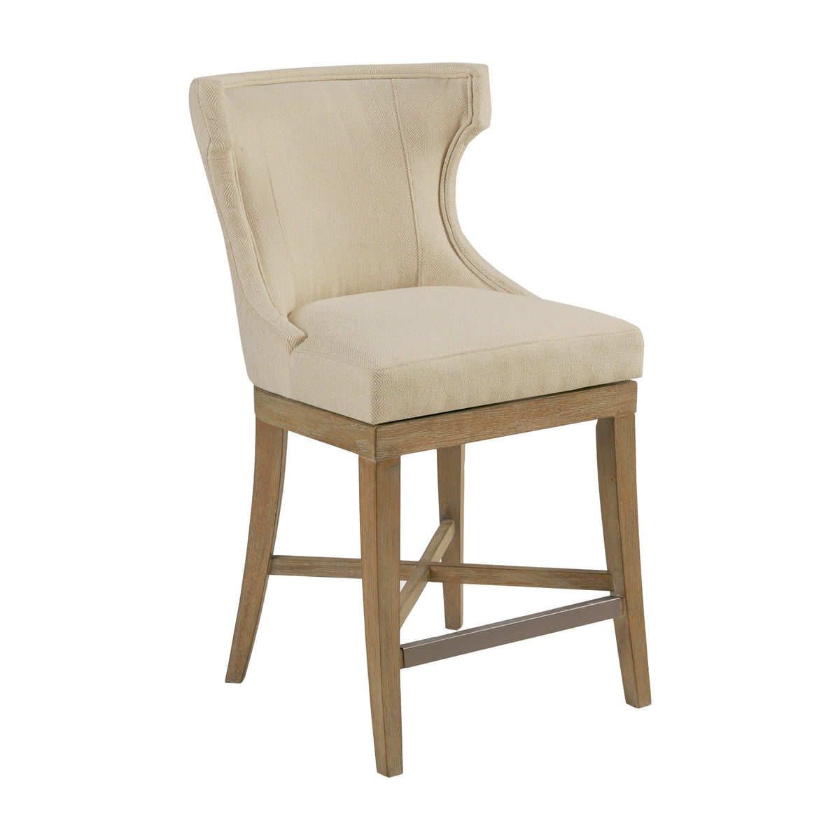 Carson Counter Stool With Swivel Seat - Cream