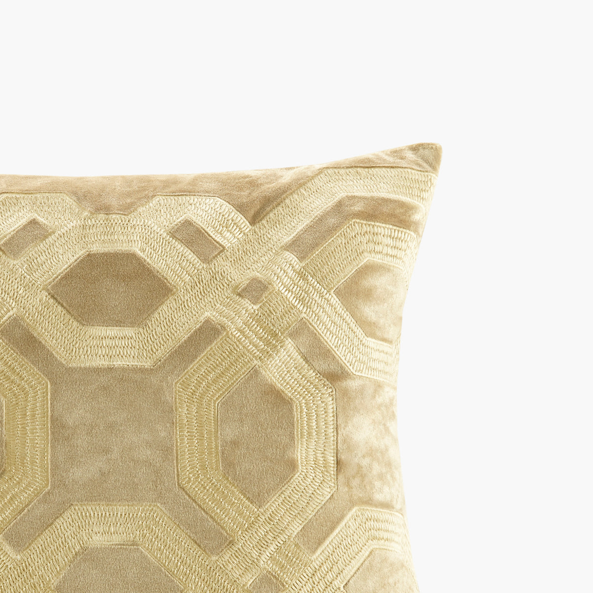 Biron Square Decor Pillow - Gold
