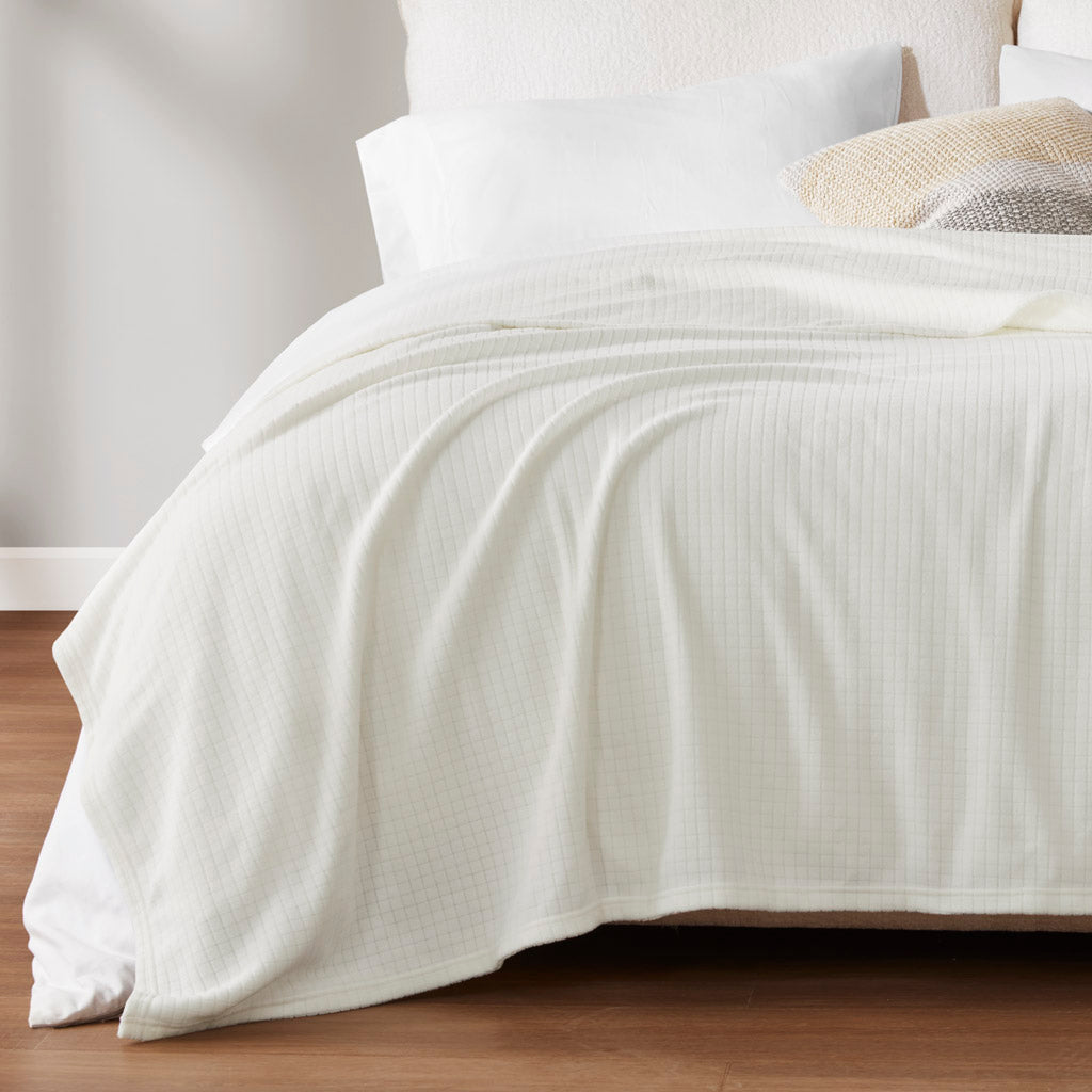 Microfleece Blanket - Ivory