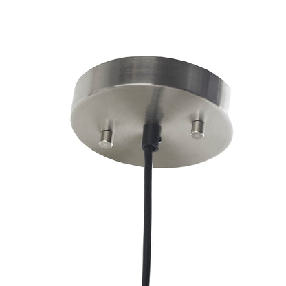 Elm Bell-Shaped Glass Pendant - Smoke Grey