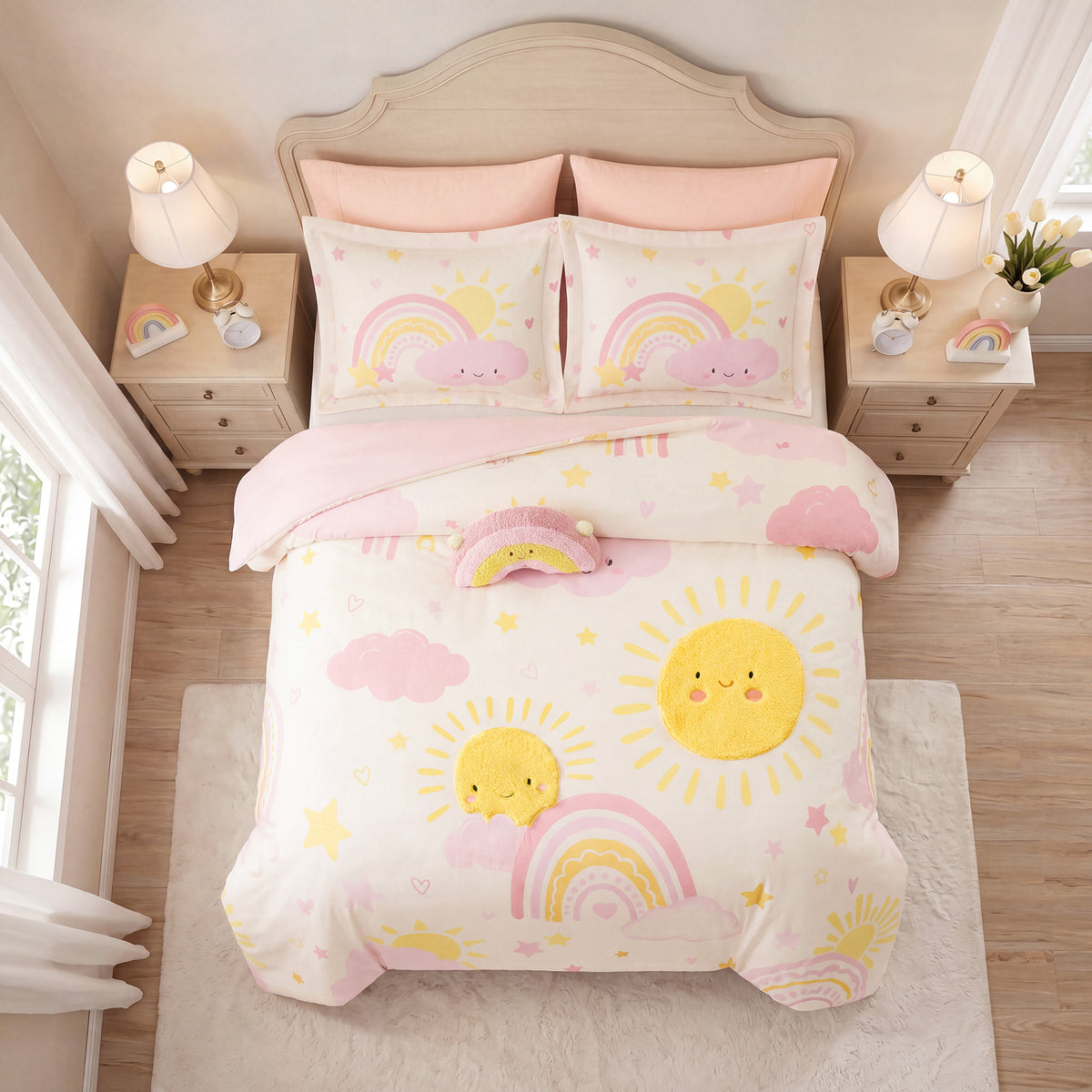 Sunshine Comforter Set - Pink