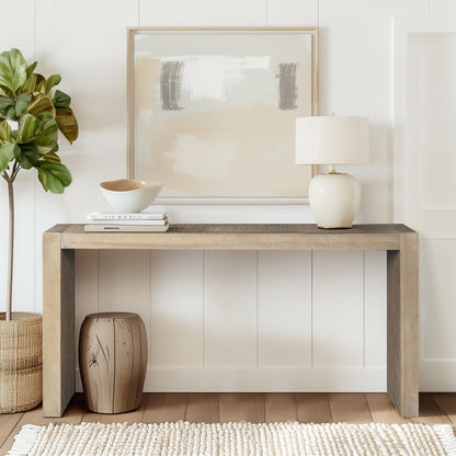 Monterey Counter-Height Wood Console Table (64"W) - Natural