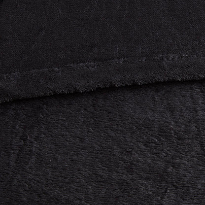 Microlight Plush Oversized Blanket - Black