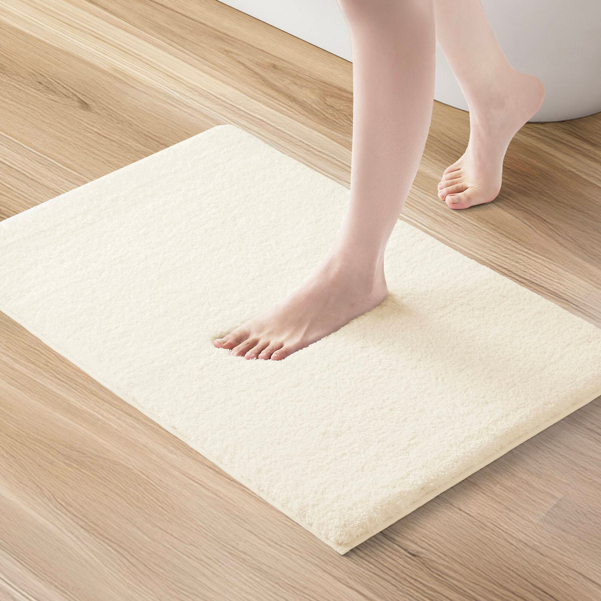 Marshmallow Bath Rug Collection - Cream