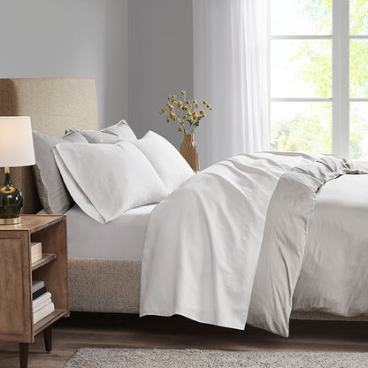 Luxurious Brushed Microfiber Deep Pocket Sheet Set - White