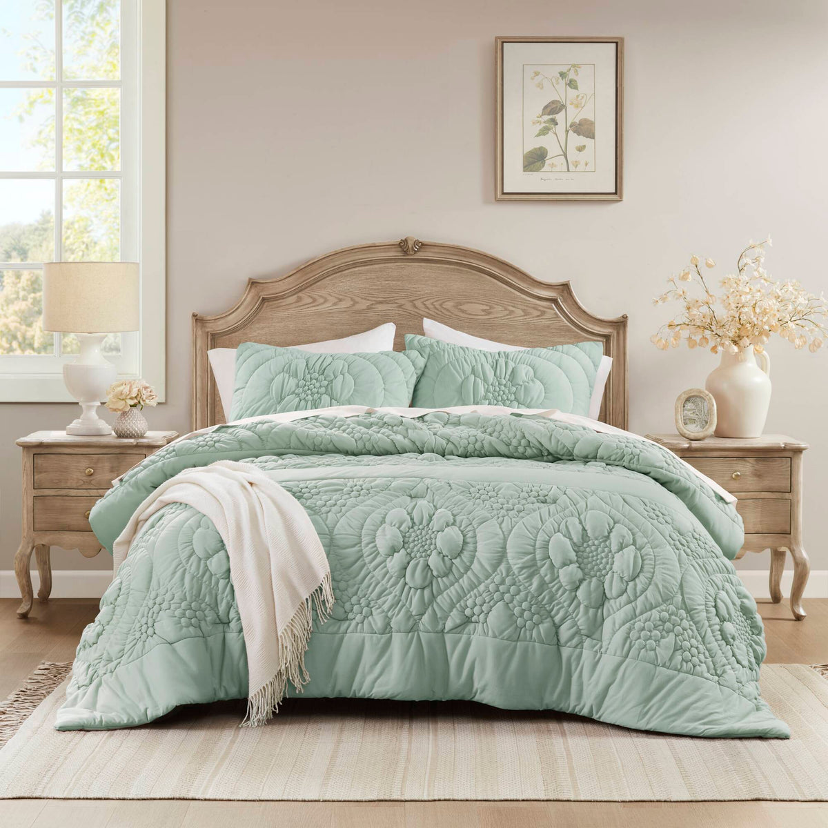 Elise Comforter Set - Sage