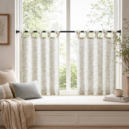 Lana Floral Window Panel - Neutral