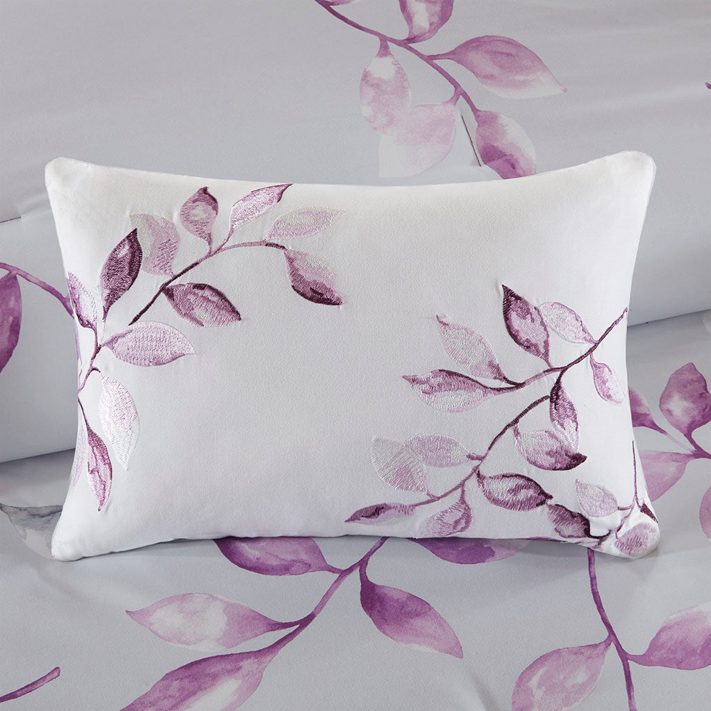 Lafael Comforter Set with Cotton Bed Sheets - Purple