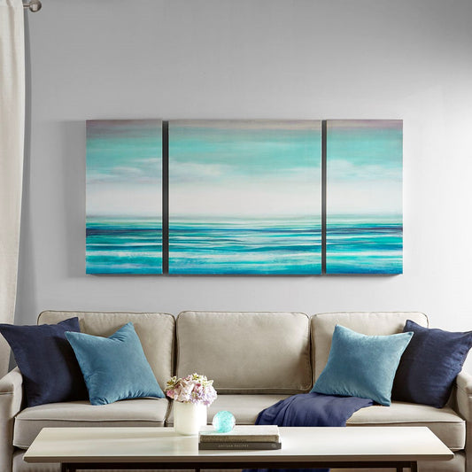 Teal Tides Gel Coat Canvas
