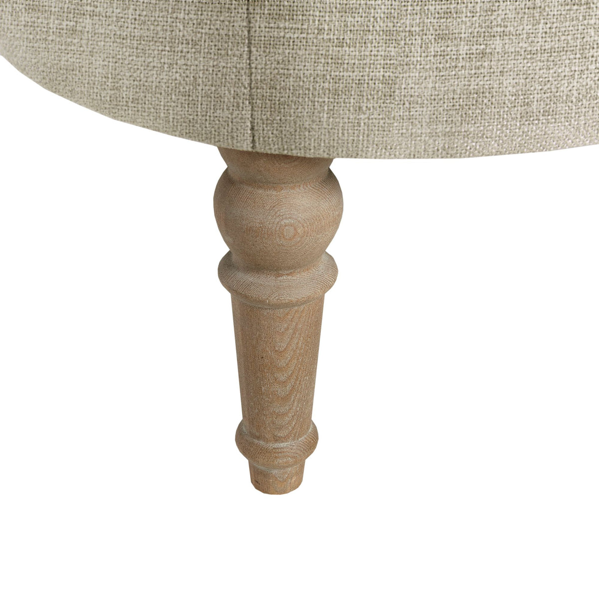 Clara Accent Ottoman - Linen
