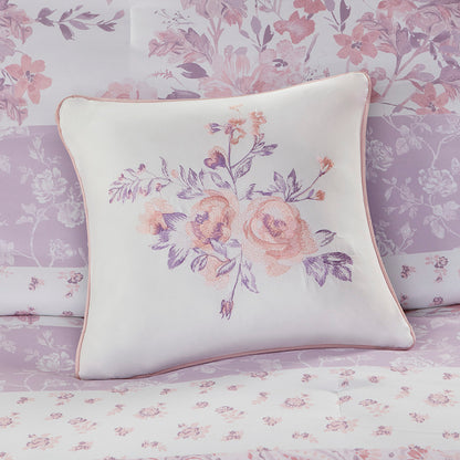 Oliena Floral Paisley Comforter Set - Pink
