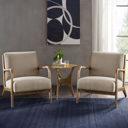 Novak Lounge Chair Set of 2 - Taupe
