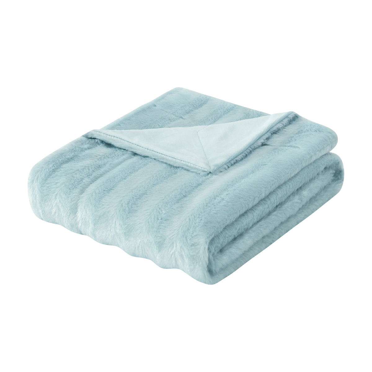 Duke Long Fur Throw - Blue