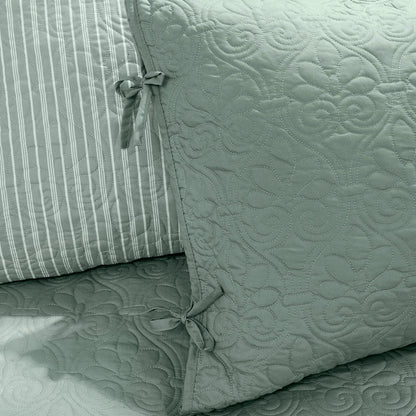 Quebec 6 Piece Reversible Daybed Cover Set - Seafoam