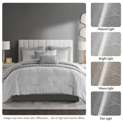 Nocturne Comforter Set - Grey