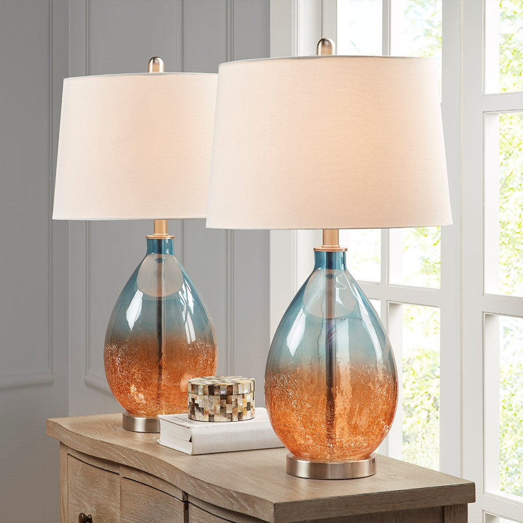 Cortina Blue Table Lamp Set of 2