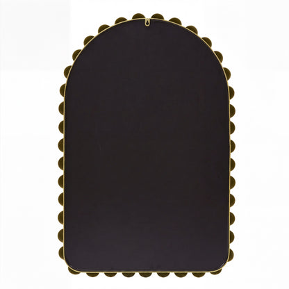 Marlowe 24X36 Arch Beaded Wall Mirror - Gold