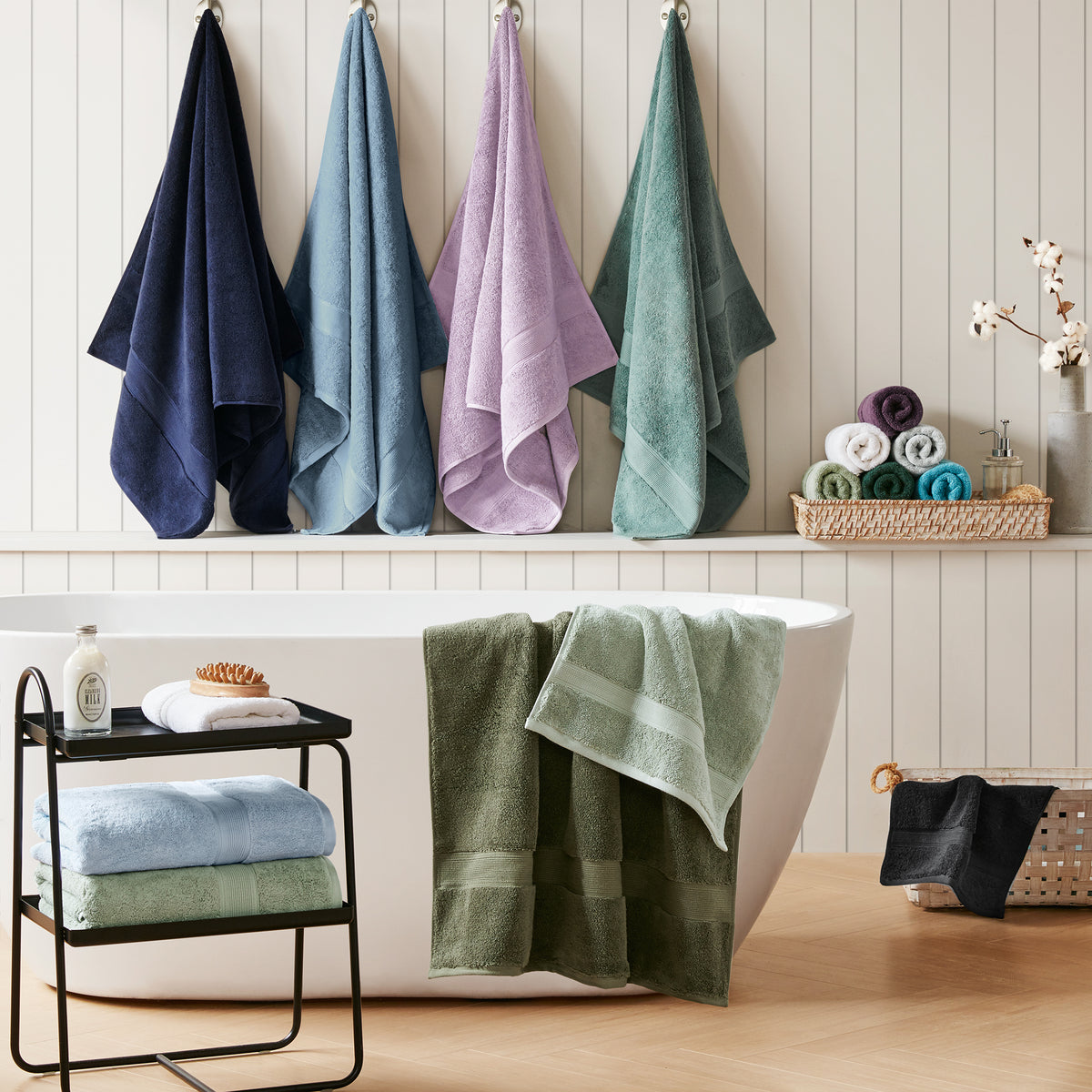 800GSM 100% Cotton 8 Piece Towel Set - Charcoal