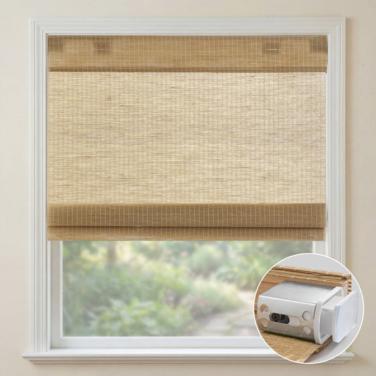 Nordic Woven Light Filtering Cordless Roman Shade - Neutral