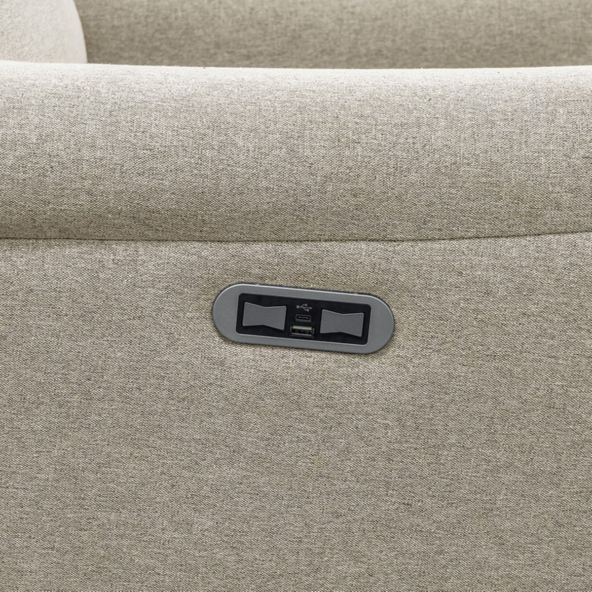 Elio Power Recliner 3-in-1 with Swivel, Glider, Charging Station - Beige