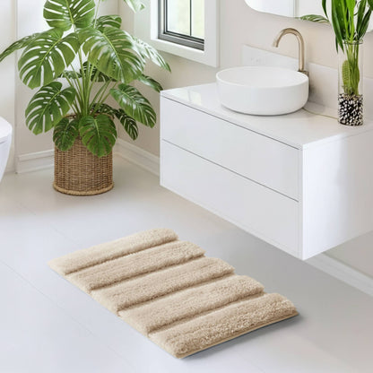 Tufted Pearl Channel Rug - Wheat