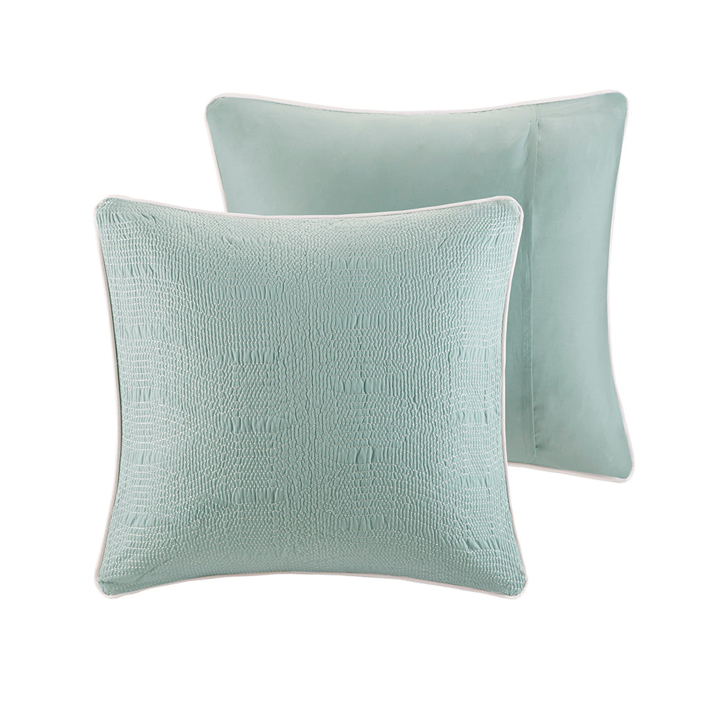 Coastline Euro Sham - Aqua