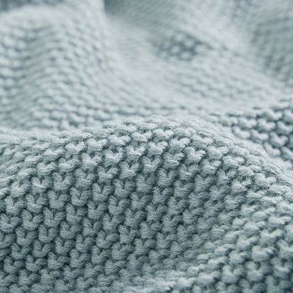 Bree Knit Blanket - Light Blue