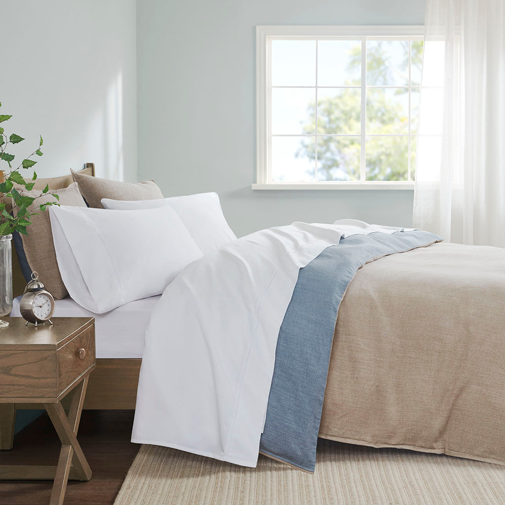 600 Thread Count Pima Cotton Sheet Set - White