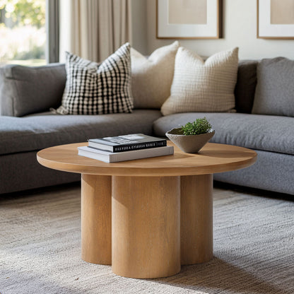 Benji Round Coffee Table - Natural