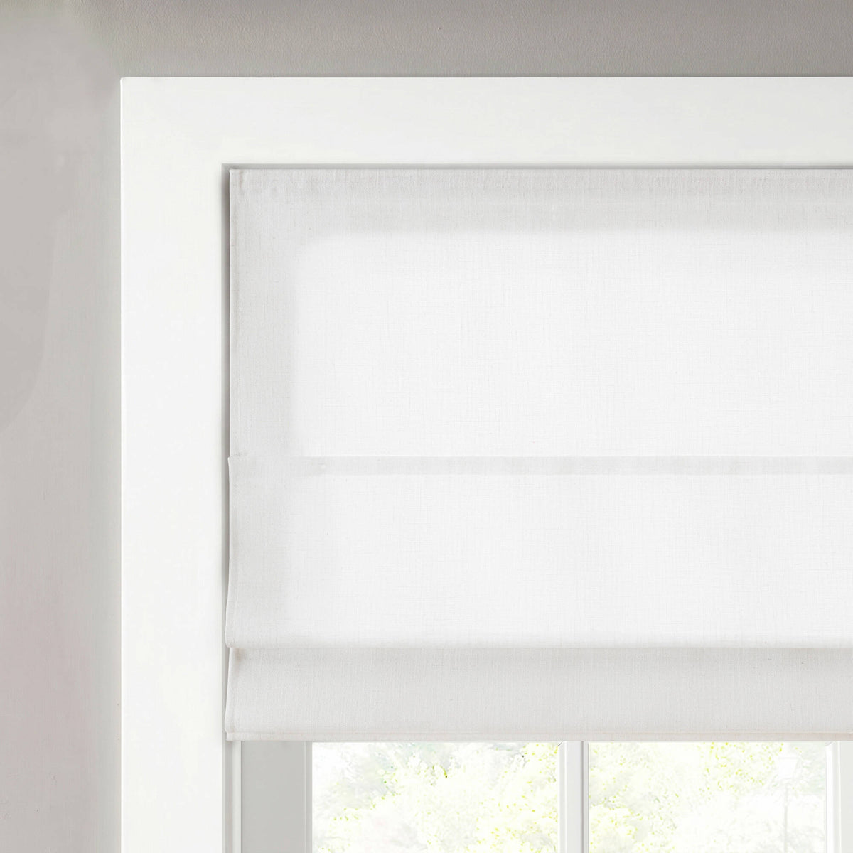 Emery Cordless Roman Shade - White
