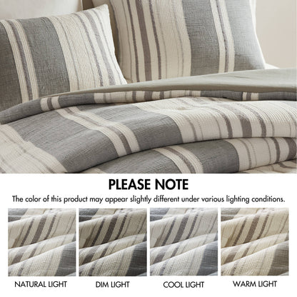 Mesa Comforter Set - Grey