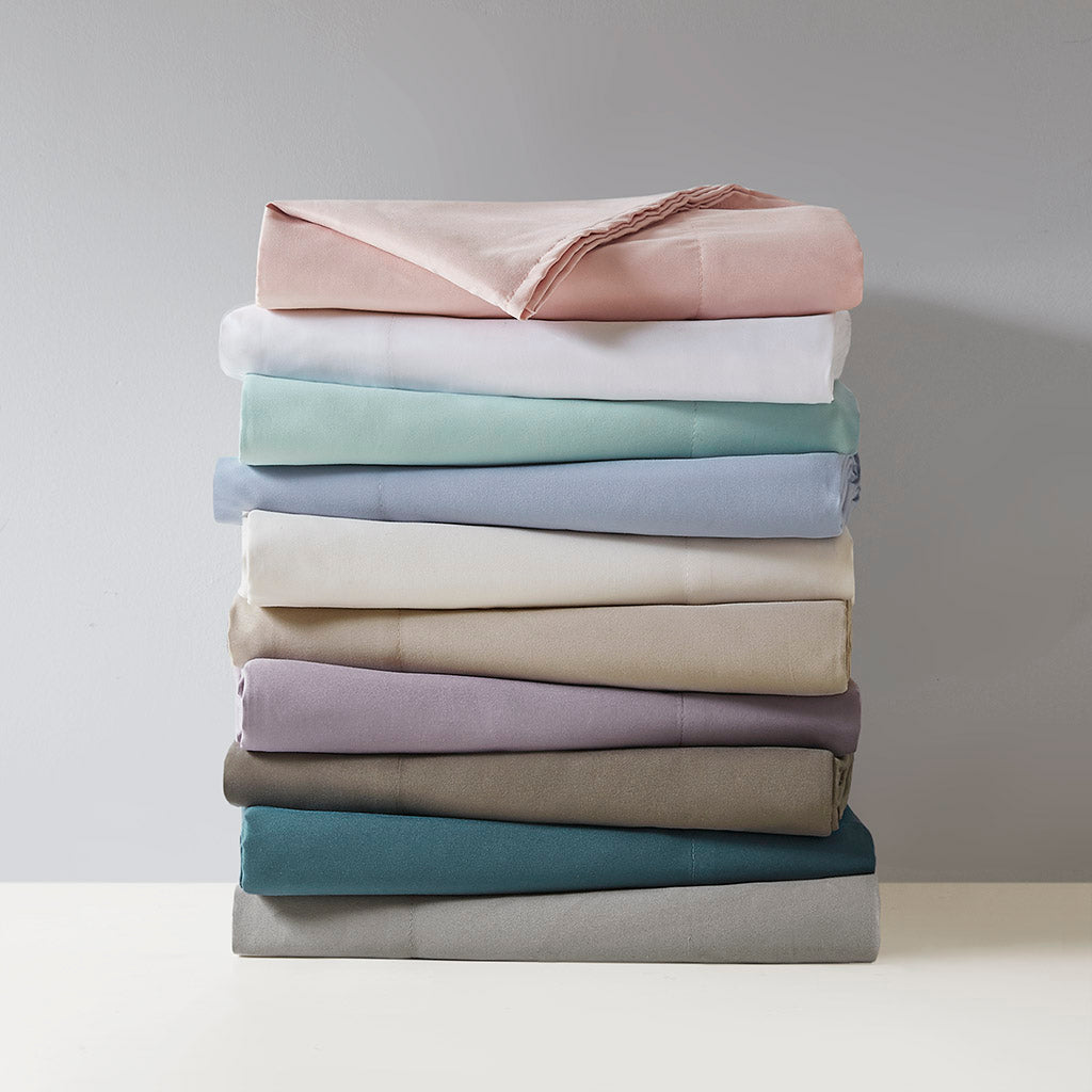 Luxurious Brushed Microfiber Deep Pocket Sheet Set - White