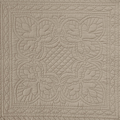 Tuscany 6 Piece Reversible Scalloped Edge Daybed Cover Set - Khaki