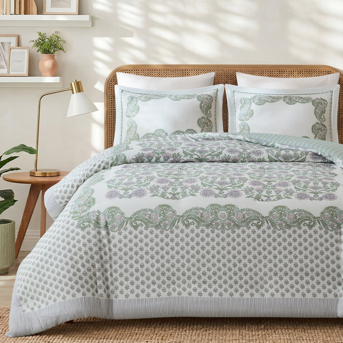 Tilly Duvet Set - Green