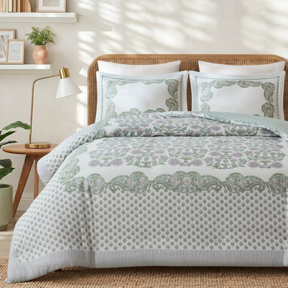 Tilly Duvet Set - Green