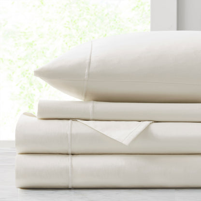Luxury Egyptian 500TC Cotton Sheet Set - Ivory