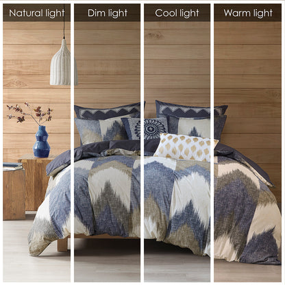 Alpine Cotton Duvet Cover Mini Set - Navy