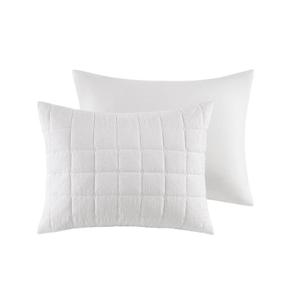 Cocoon 3 Piece Quilt Top Duvet Cover Mini Set - White