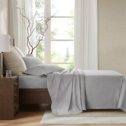 100% Egyptian Cotton Sateen Sheet Set - Gray