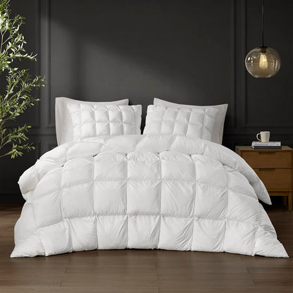 Stay Puffed Overfilled Down Alternative Comforter - White