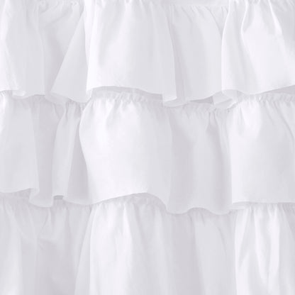 Anna Cotton Oversized Ruffle Valance - White